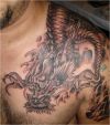 japanese dragon head shoulder tats